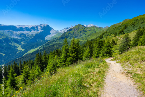 Path in the Brandnertal, State of Vorarlberg, Austria, Rätikon Mountains. © TRAVEL EASY