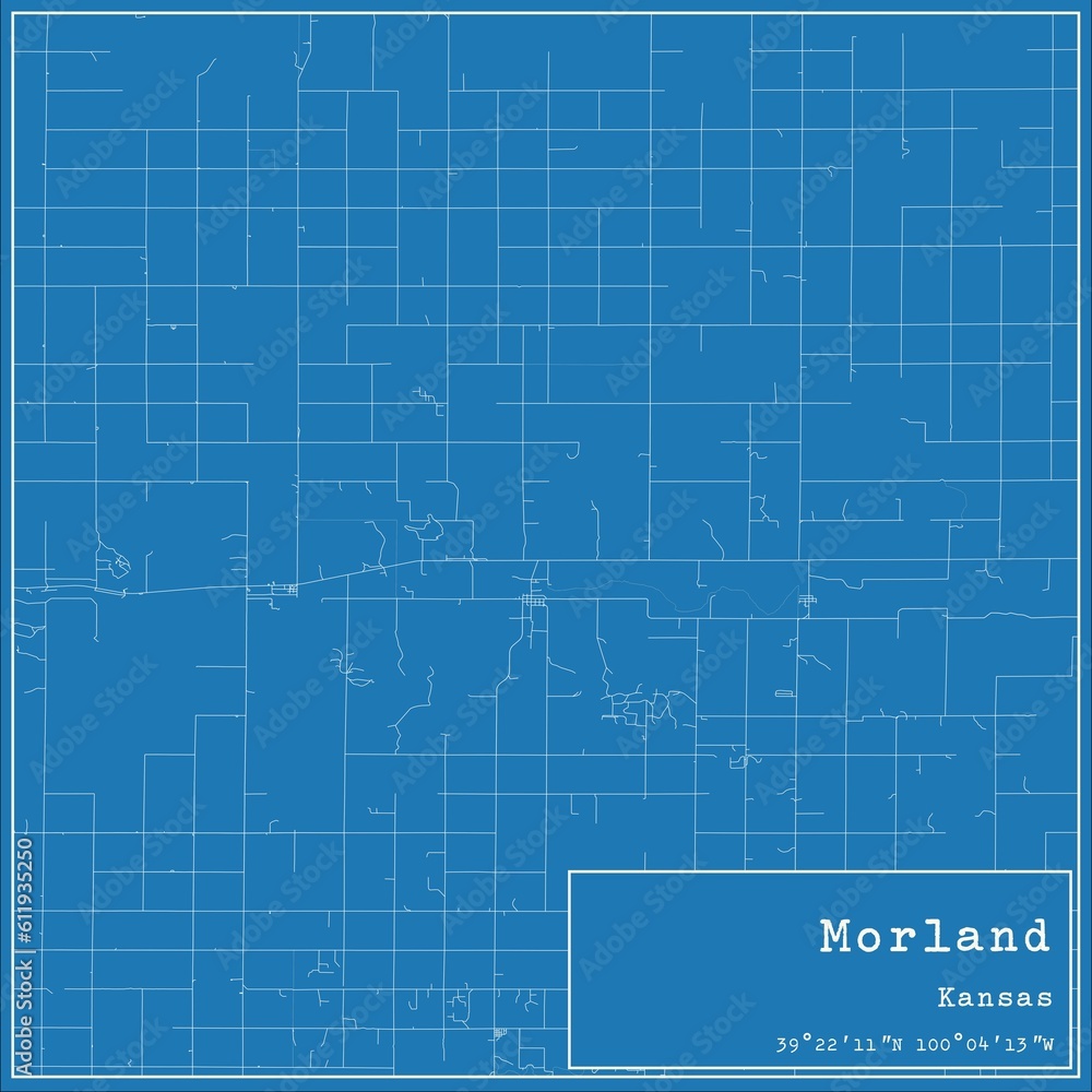 Blueprint US city map of Morland, Kansas. Blueprint US city map of Morland, Kansas.