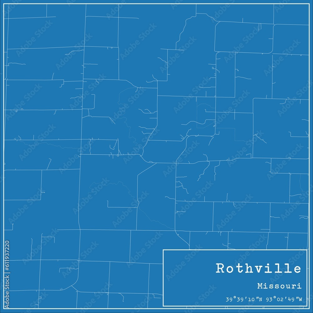Blueprint US city map of Rothville, Missouri. Blueprint US city map of Rothville, Missouri.