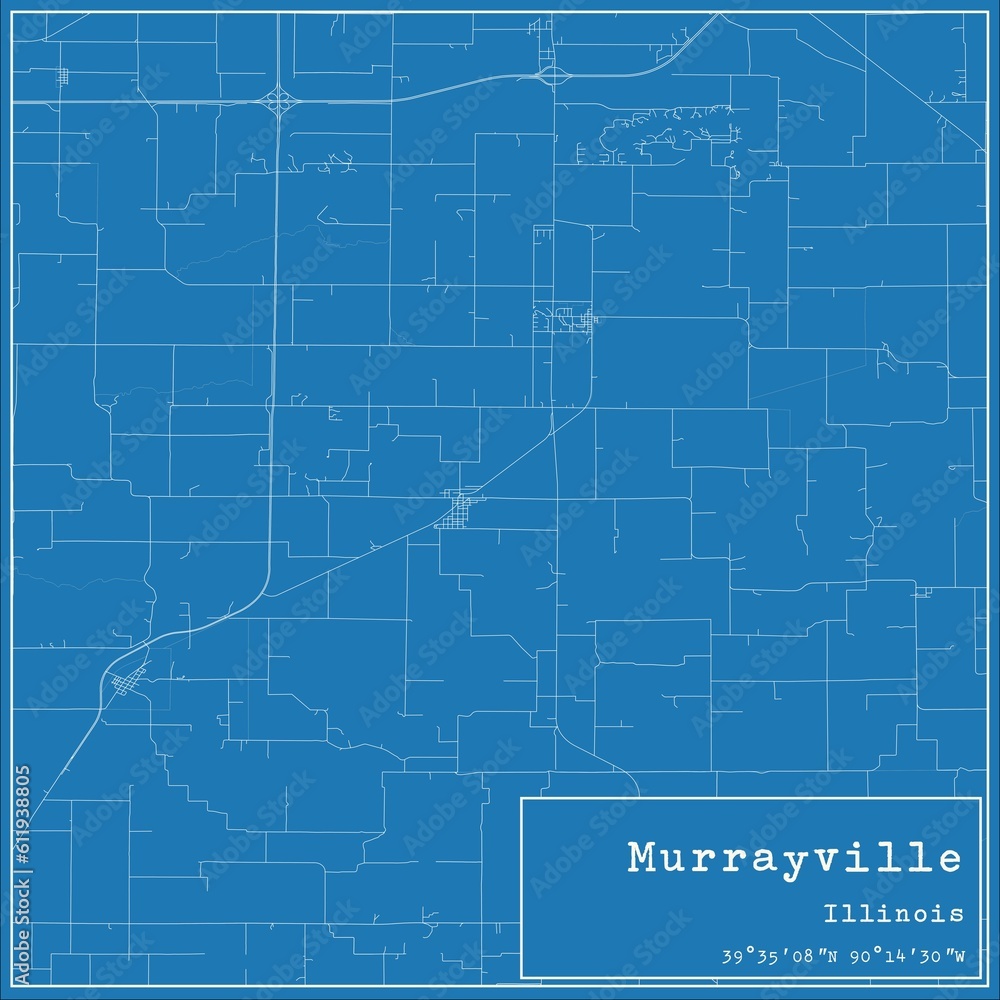 Blueprint US city map of Murrayville, Illinois. Blueprint US city map of Murrayville, Illinois.