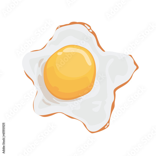 Egg on isolated white background