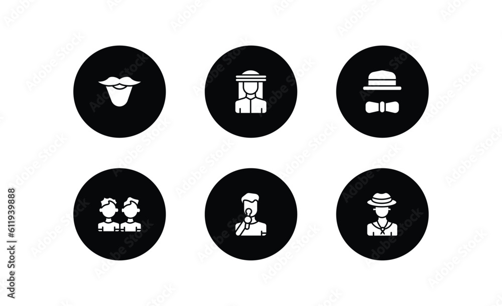 people filled icons set. people filled icons pack included beard, bedouin, elegant, brothers, man singing, colombian vector. people filled icons set. people filled icons pack included beard, bedouin, elegant, brothers, man singing, colombian vector.