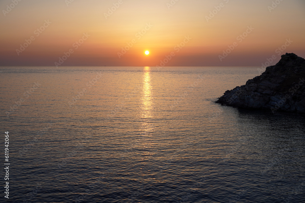 Sunset in Paros Island, Greece