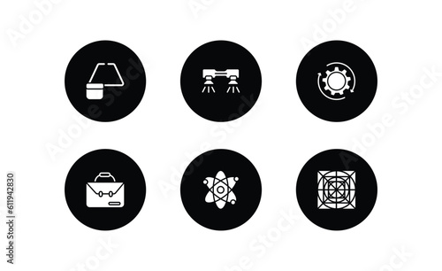 artificial intellegence filled icons set. artificial intellegence filled icons pack included ar monocle, flyboard, processing, business, science, ai grid vector.