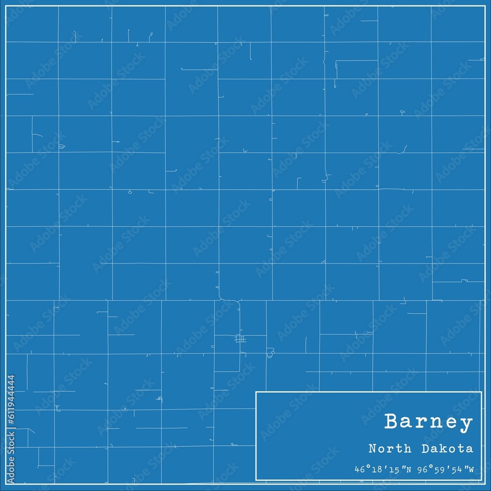 Blueprint US city map of Barney, North Dakota. Blueprint US city map of Barney, North Dakota.