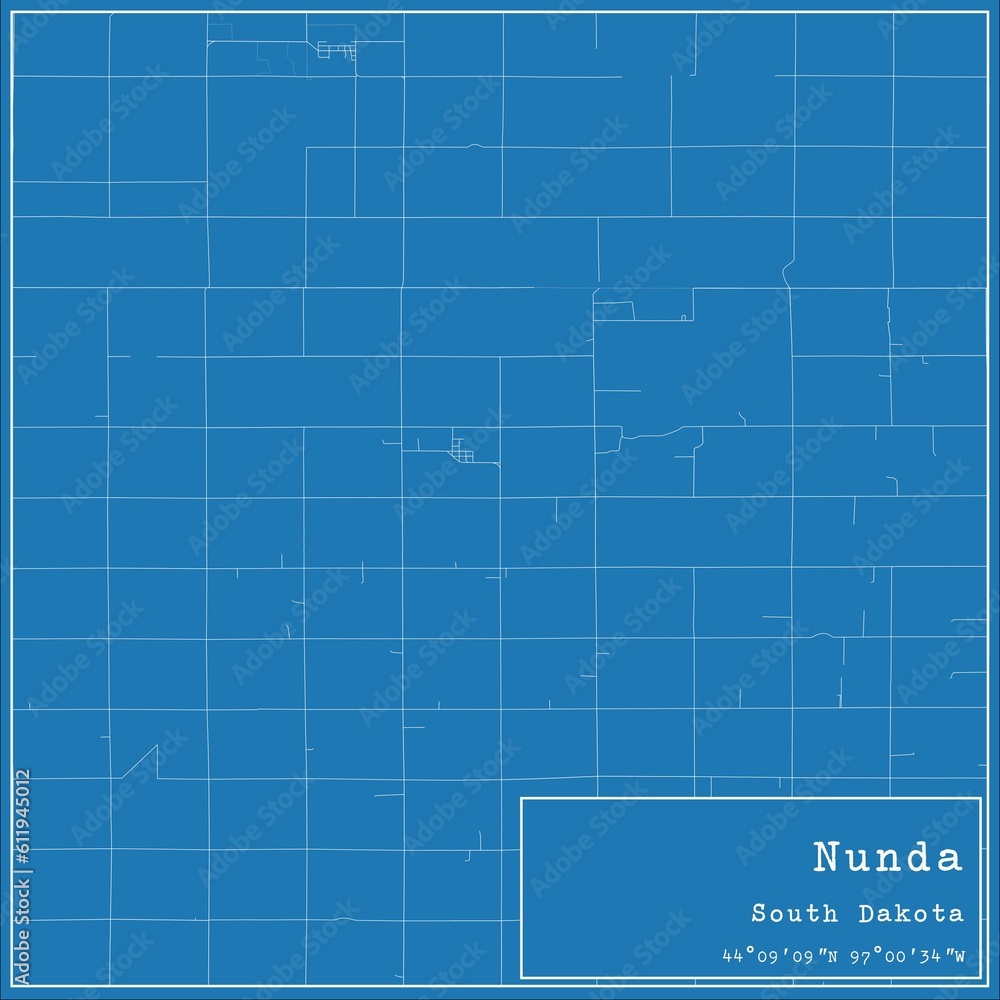 Blueprint US city map of Nunda, South Dakota. Blueprint US city map of Nunda, South Dakota.