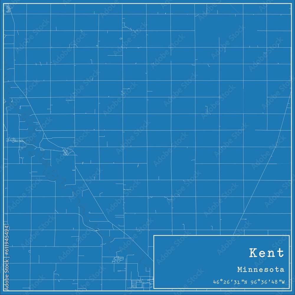 Blueprint US city map of Kent, Minnesota. Blueprint US city map of Kent, Minnesota.