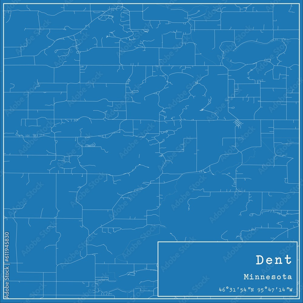 Blueprint US city map of Dent, Minnesota. Blueprint US city map of Dent, Minnesota.