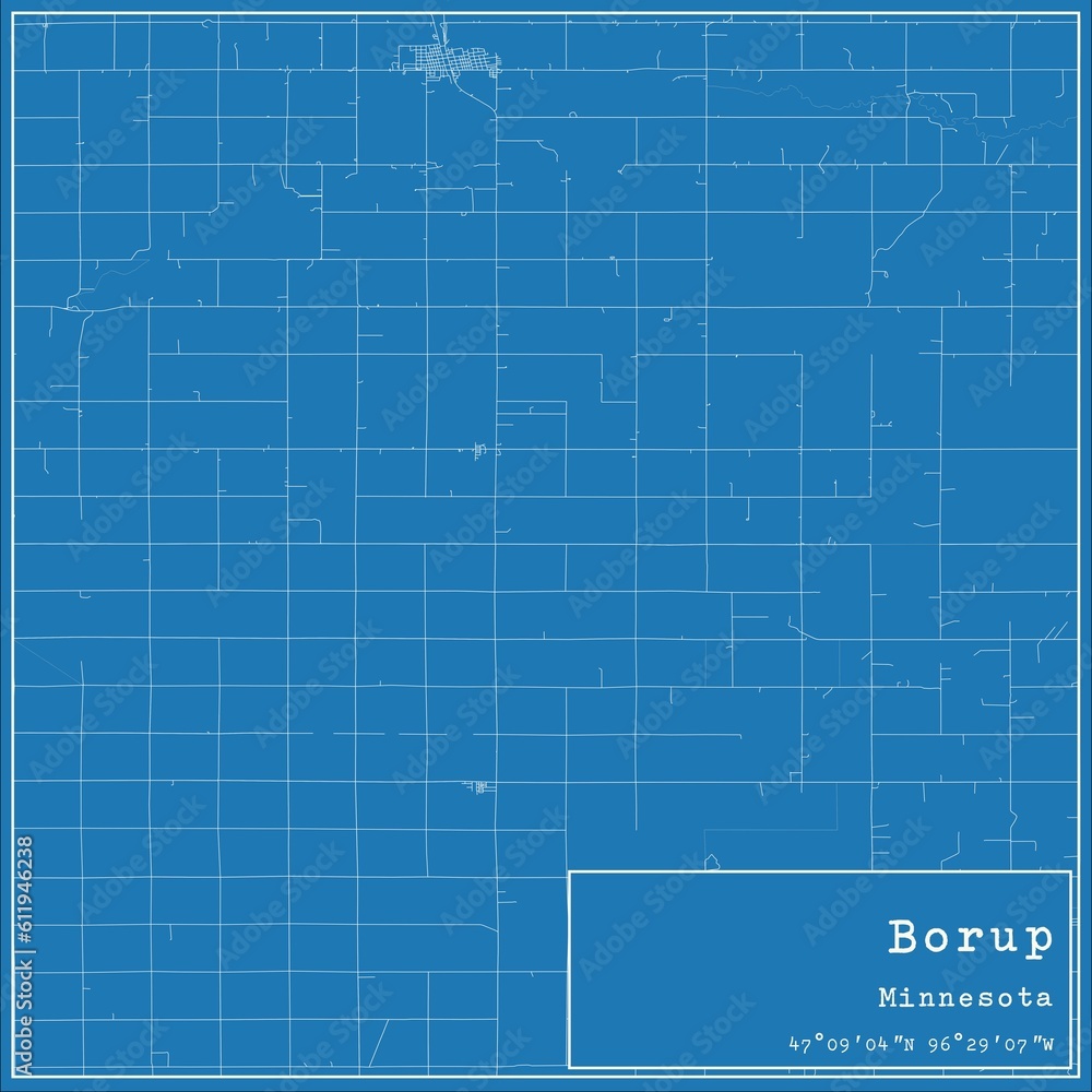 Blueprint US city map of Borup, Minnesota. Blueprint US city map of Borup, Minnesota.