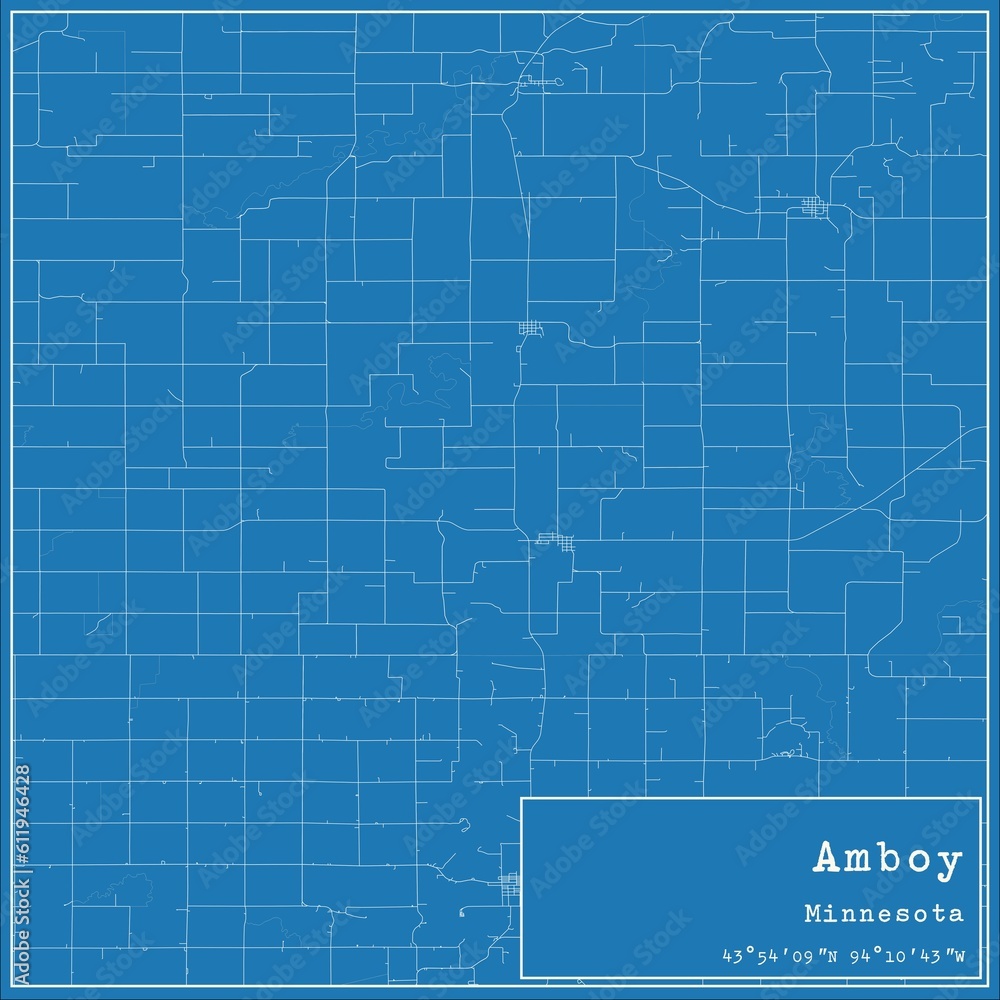 Blueprint US city map of Amboy, Minnesota. Blueprint US city map of Amboy, Minnesota.