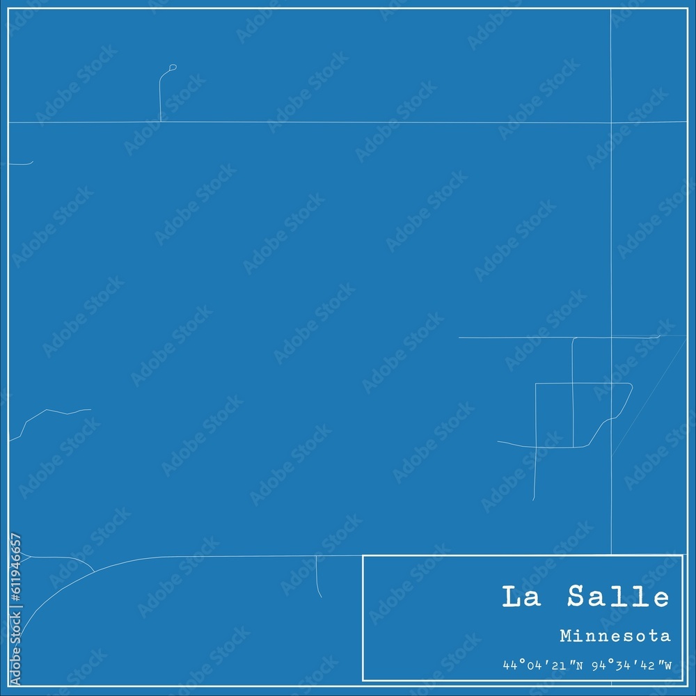 Blueprint US city map of La Salle, Minnesota. Blueprint US city map of La Salle, Minnesota.