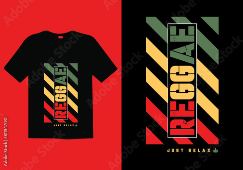 Reggae premium vector and typography lettering quotes. T-shirt design. Inspirational and motivational words Ready to print. Stylish t-shirt and apparel trendy design print, vector illustration