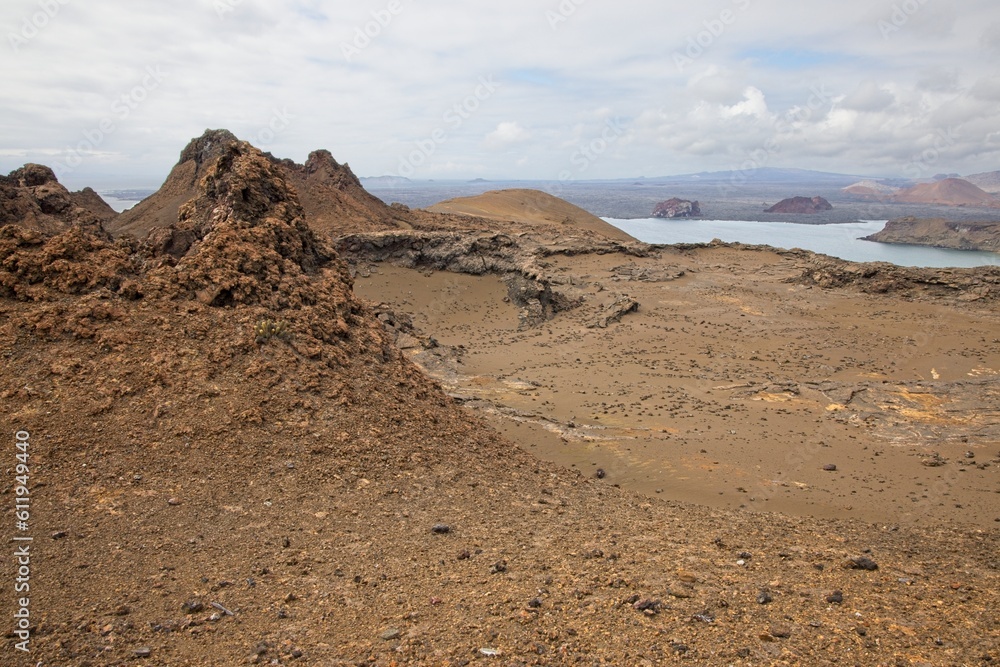Volcanic landscape in Galapagos Islands