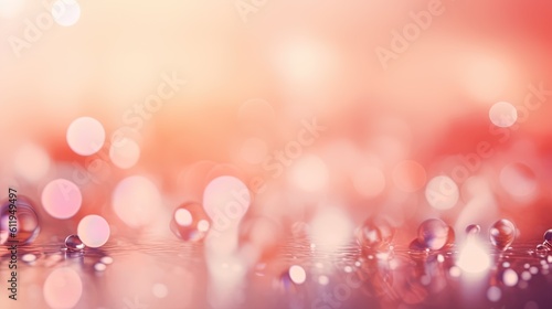 Abstract of bokeh pink pastel background glitters shimmering blur spot lights Bokeh Shiny rose gold light background texture