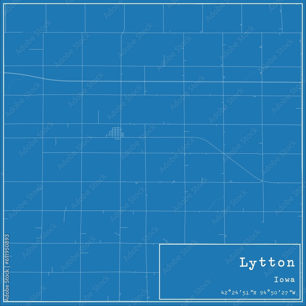 Blueprint US city map of Lytton, Iowa. Blueprint US city map of Lytton, Iowa.