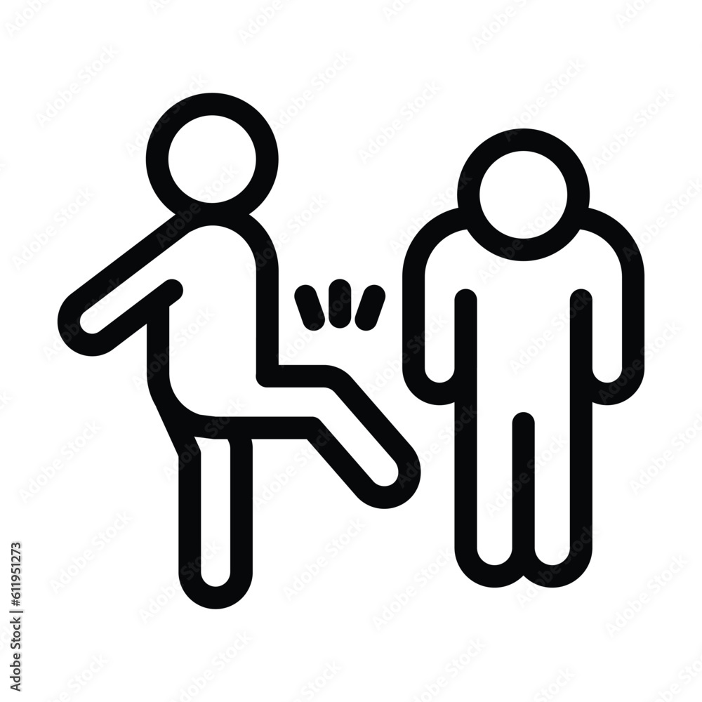 violence line icon illustration vector graphic violence line icon illustration vector graphic