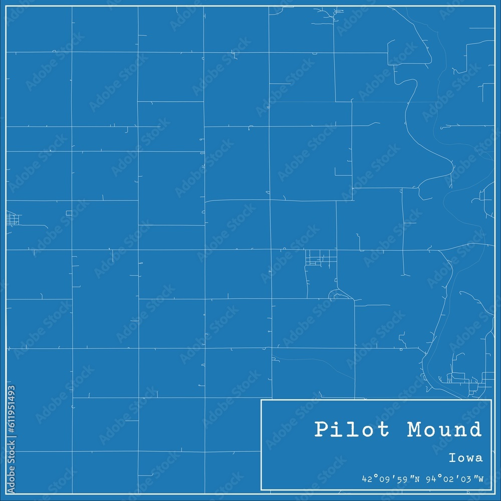 Blueprint US city map of Pilot Mound, Iowa. Blueprint US city map of Pilot Mound, Iowa.