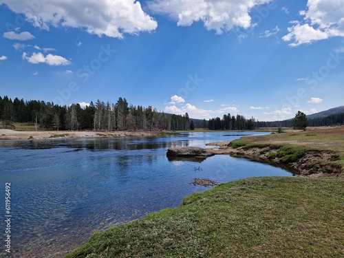 Stunning river in Yellowstone