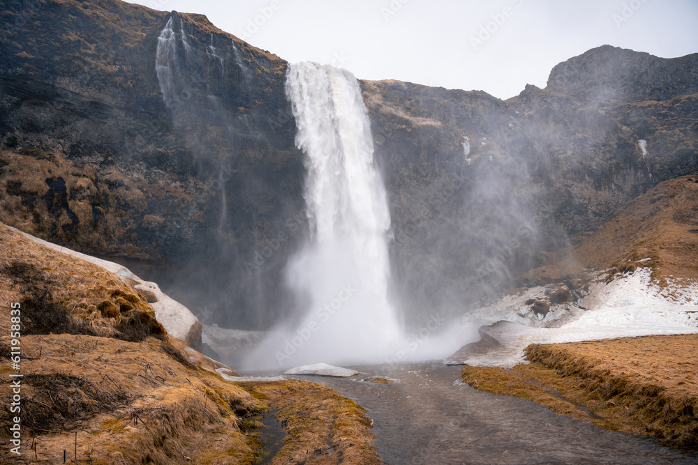 waterfall in iceland waterfall in iceland