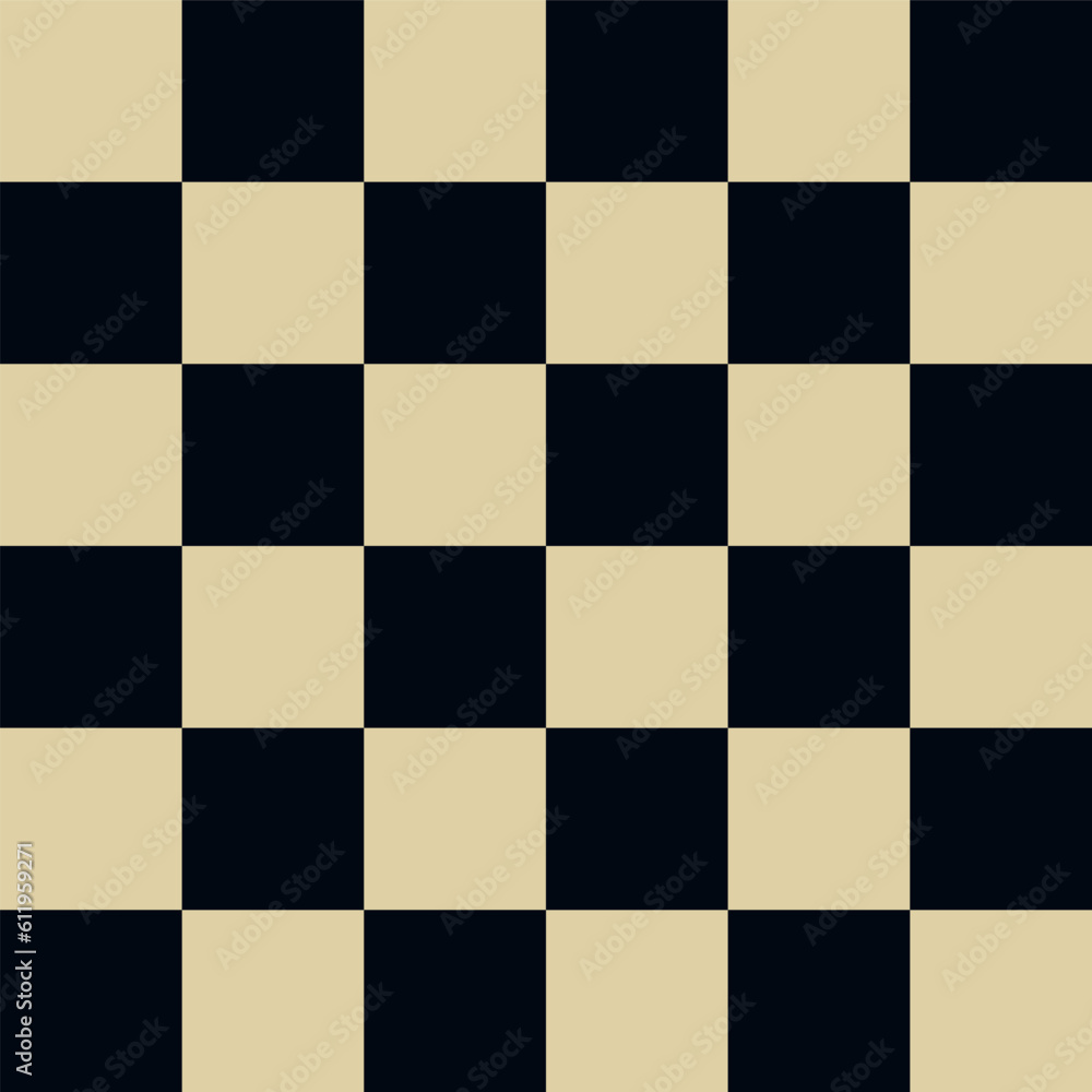 Trendy retro vector geometric seamless pattern with chessboard with a checkerboard pattern