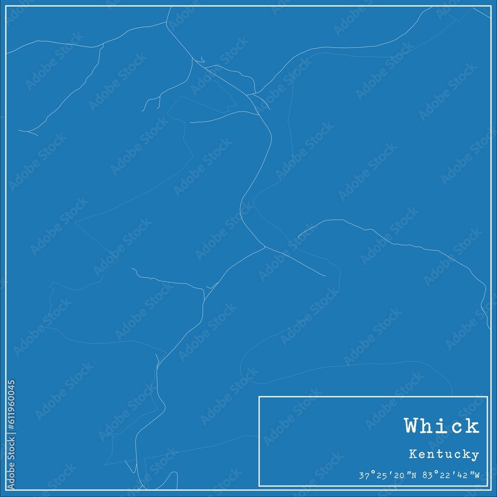 Blueprint US city map of Whick, Kentucky. Blueprint US city map of Whick, Kentucky.