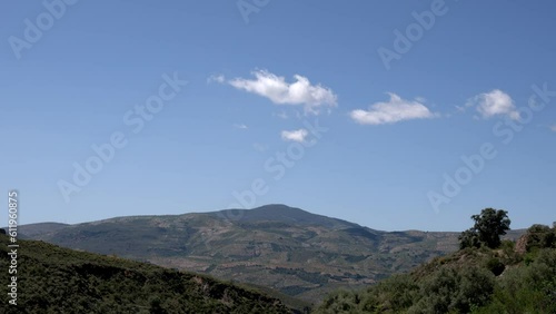 Video time lapse of the movement of the clouds