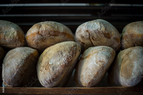 Bread loaves from a traditional bakery in Galicia, north of Spain photo