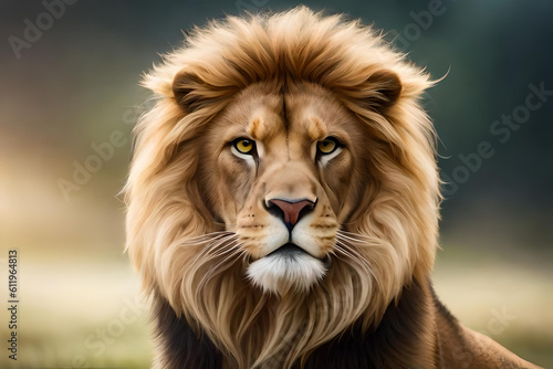 portrait of a lion