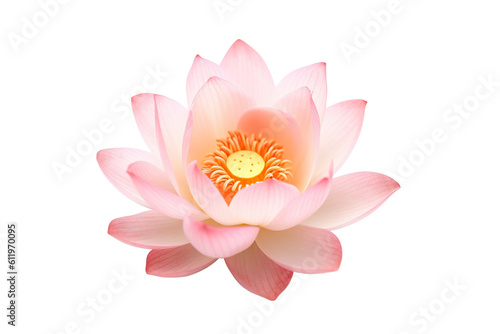 pink lotus isolated on white PNG