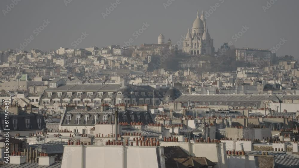 Paris France Skyline Cityscape - Sacré-Cœur Sacre Coeur Basilica Sacred Heart of Montmartre Paris France Skyline Cityscape - Sacré-Cœur Sacre Coeur Basilica Sacred Heart of Montmartre