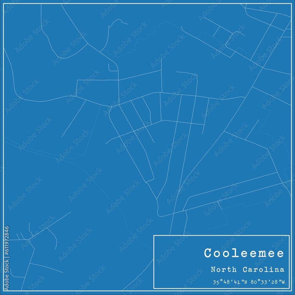 Blueprint US city map of Cooleemee, North Carolina. Blueprint US city map of Cooleemee, North Carolina.