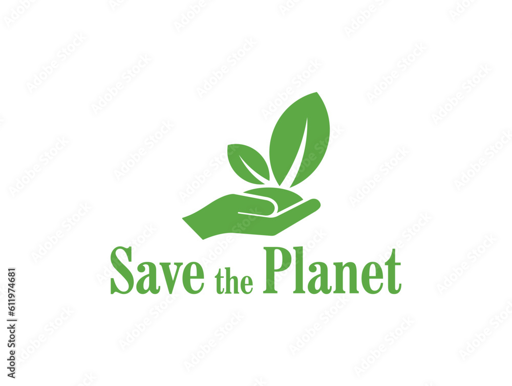 save the planet icon on white background save the planet icon on white background