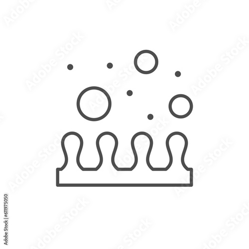 Intestinal absorption line outline icon