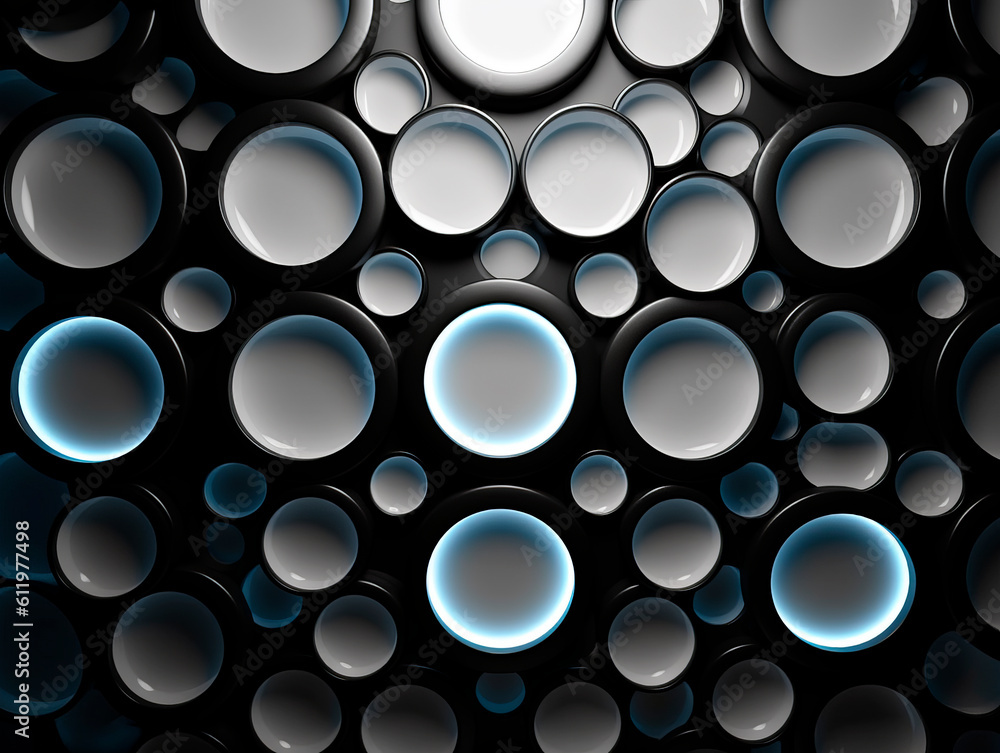 Circle glass ceramic wall design on empty room interior background. Modern design architect space. Ai Generative Illustration. Circle glass ceramic wall design on empty room interior background. Modern design architect space. Ai Generative Illustration.