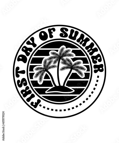 first day of summer svg design