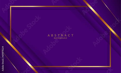 luxury premium purple background and gold line