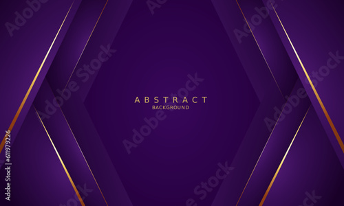 luxury premium purple background and gold line