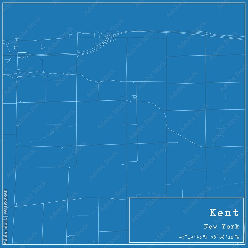 Blueprint US city map of Kent, New York. Blueprint US city map of Kent, New York.