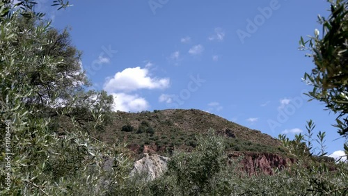 Video time lapse of the movement of the clouds