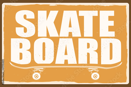 skateboard poster design for print