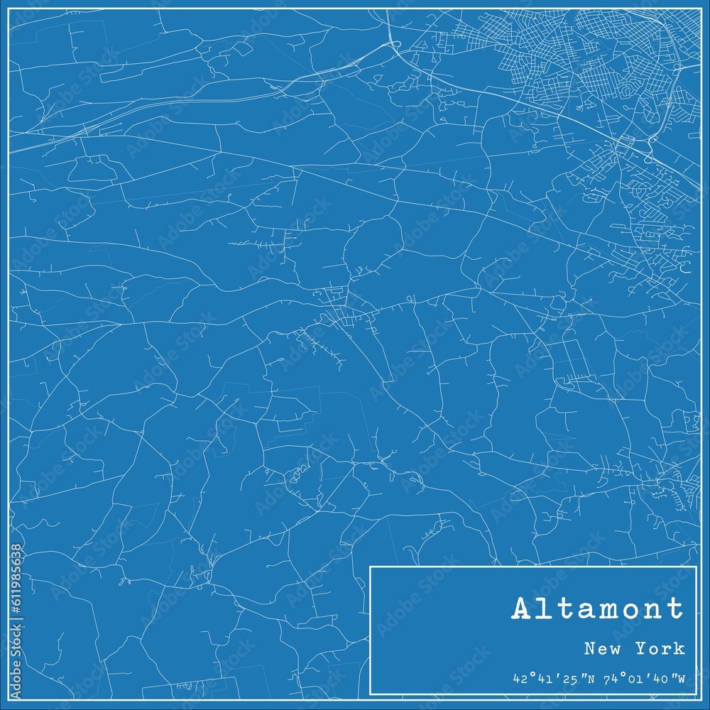 Blueprint US city map of Altamont, New York. Blueprint US city map of Altamont, New York.