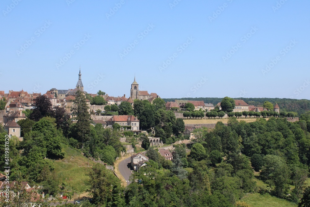 View of Avallon, Burgundy, from the west.