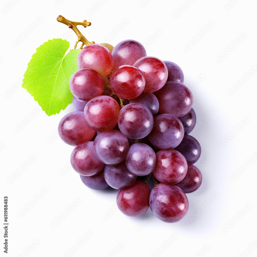 Fototapeta premium bunch of grapes isolated on white