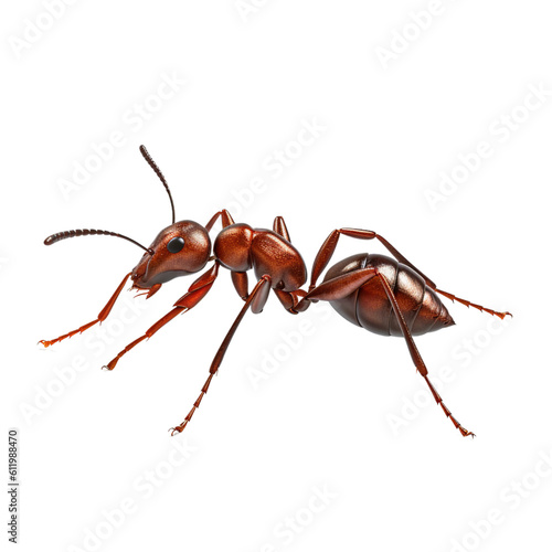 3D Ant Side View, Generative AI