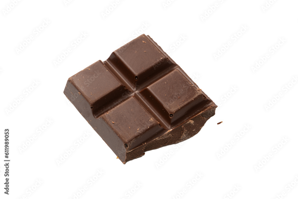 A chocolate bar isolated on white background. A chocolate bar isolated on white background.