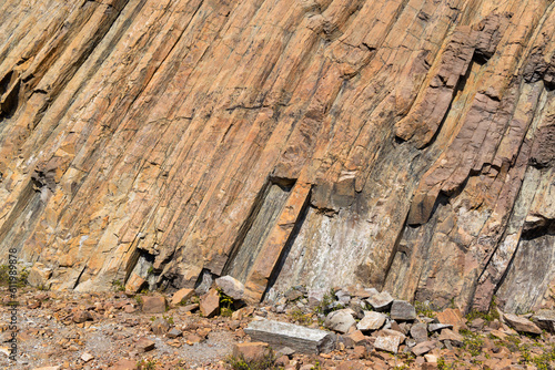 Hong Kong Sai Kung natural hexagonal column photo