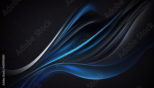 dark and blue abstract black wallpaper, textured and layered abstract forms, background, futuristic