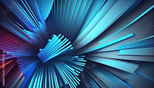 Wallpaper Mural abstract, colorful Wallpaper, dynamic art lines, colored bars, light sculpture with bold lines, Background Torontodigital.ca
