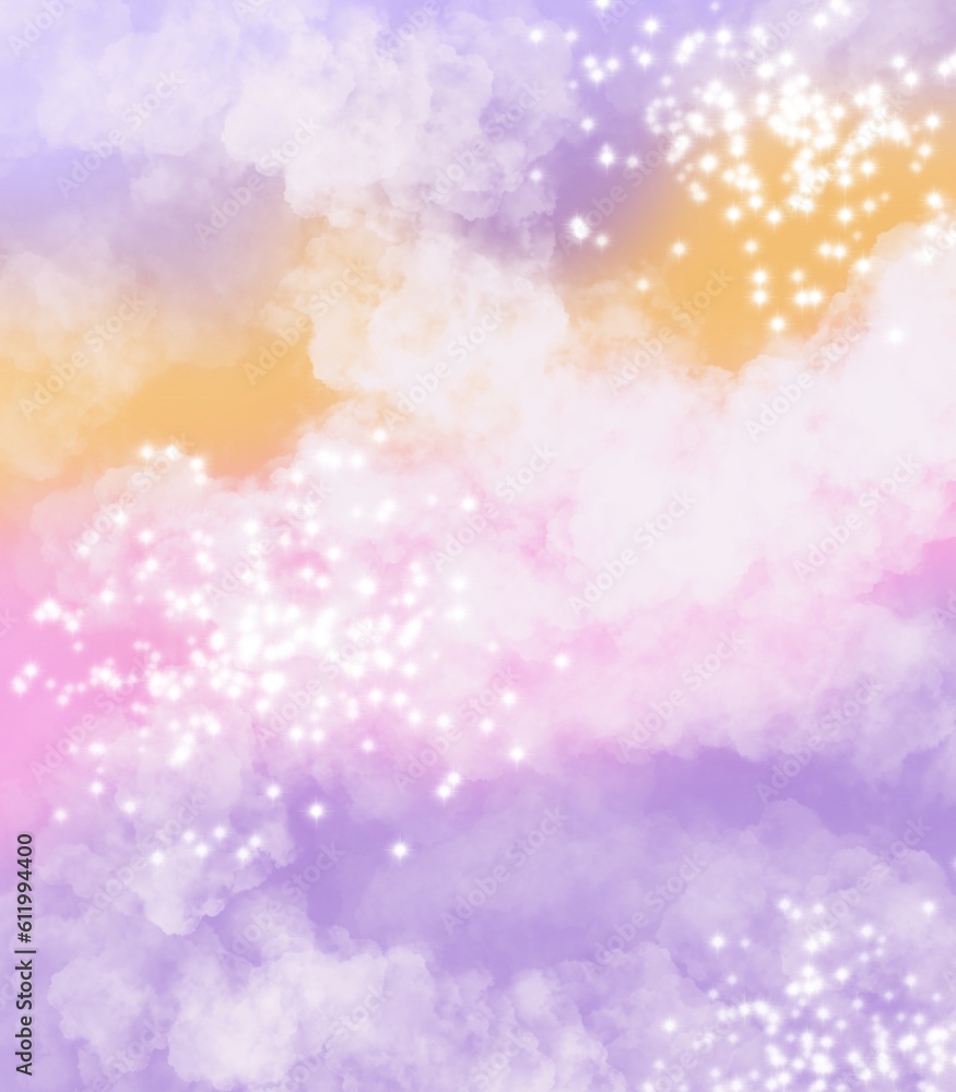Sky gradient with cloud like cotton candy background Sky gradient with cloud like cotton candy background