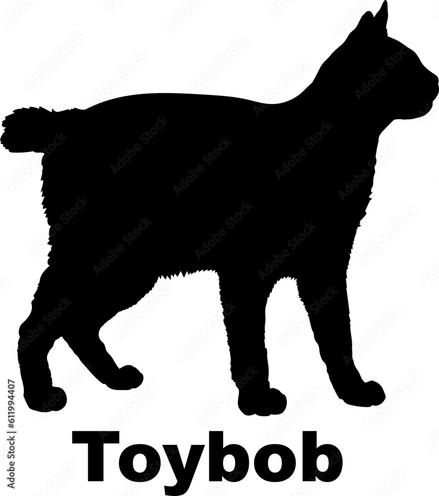 Toybob Cat silhouette cat breeds